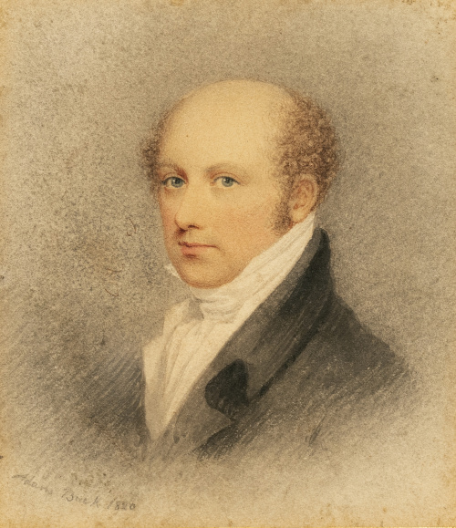 ADAM BUCK (1759-1833)Retrato de dama y retrato de caballe