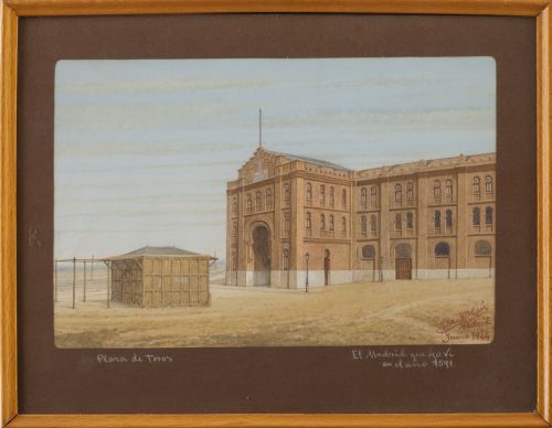 JOSÉ MARTÍNEZ GARÍ (Alicante 1869-Madrid?)Plaza de toros