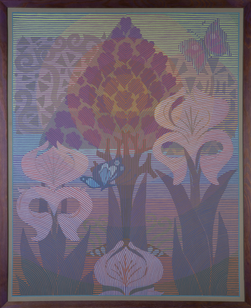 CLAUDINE CLOWEILLER Iris et Papillons, 1982
