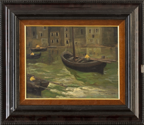 ENRIQUE MARTÍNEZ CUBELLS (Madrid, 1874-Málaga, 1947)Pesca