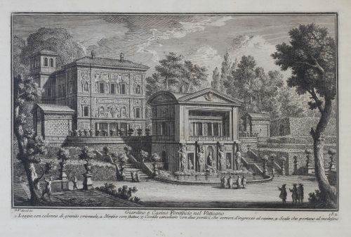 GIUSEPPE VASI (Sicilia, 1710- Roma 1782)Casino e Villa Co