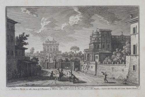 GIUSEPPE VASI (Sicilia, 1710- Roma 1782)Casino e Villa Co