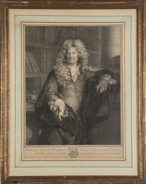 HYACINTE RIGAUD (1659-1743) GERARD EDELINCK  (1640-1707)R