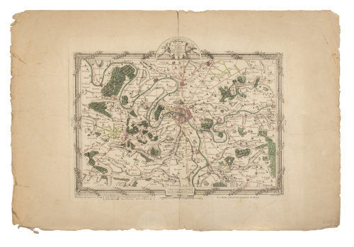 MAURILLE- ANTOINE MOITHEY (1732- 1805)"Carte des environs