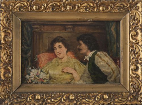 GERMÁN GOMEZ NEDERLEYTNER (Valencia, 1847-1895)Pareja de 