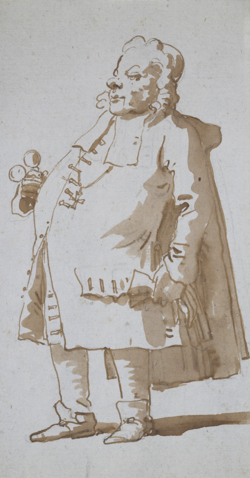 GIOVANNI BATTISTA TIEPOLO (1696-1770)Caricatura de un cab