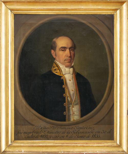 ESCUELA ESPAÑOLA, SIGLO XIXRetrato de Don Francisco Santa