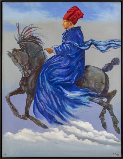 NATALIO BAYO (Epila, Zaragoza, 1945)Paseo por las nubes, 