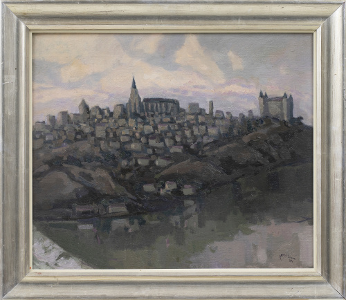 JULIO PÉREZ TORRES (Madrid, 1898 - 2001)Vista de Toledo, 