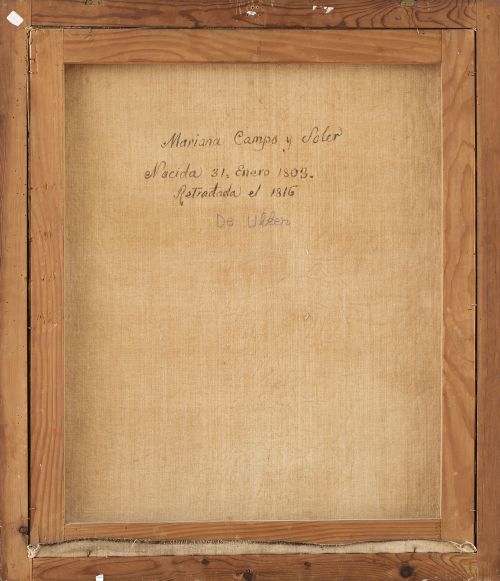 UHLER (Menorca, siglo XIX)Retrato de Mariana Camps y Sole