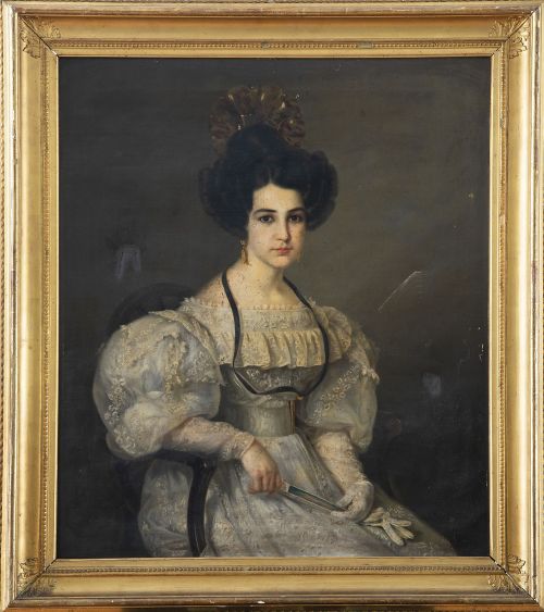 JOAQUÍN FERNÁNDEZ CRUZADO (Cádiz, 1781-1859)Retrato de da