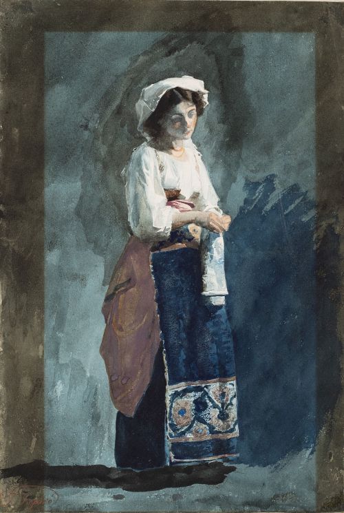JOSÉ TAPIRÓ Y BARÓ (Tarragona, 1836-Marruecos, 1913)Belle