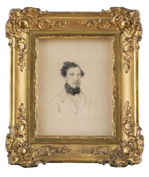 NARCISO INGLADA (1830-1891)Retrato de caballeroh. 1860