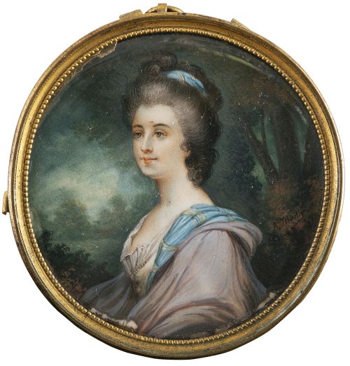 A. THUITTY (Escuela inglesa, siglo XIX)Retrato de dama so