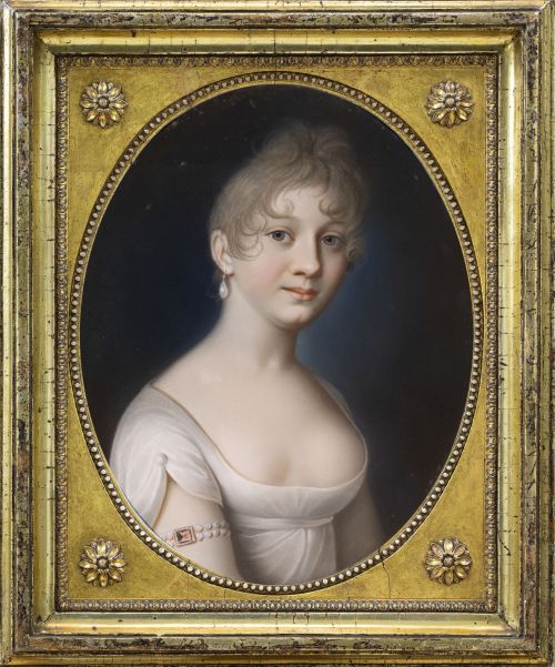 ATRIBUIDO A NIKOLAUS LAUER (1753- 1824)Retrato de dama in