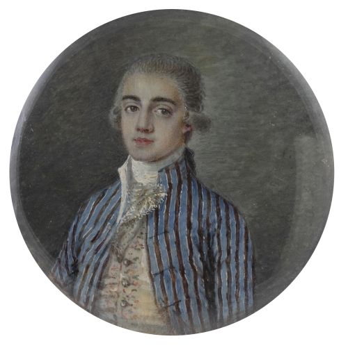 ESCUELA ESPAÑOLA, H. 1800Retrato de joven con casaca de r