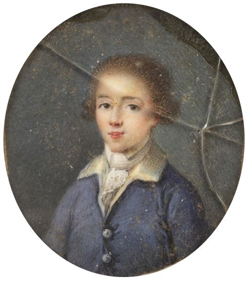 ESCUELA ESPAÑOLA, H. 1780Retrato de niño con casaca azul