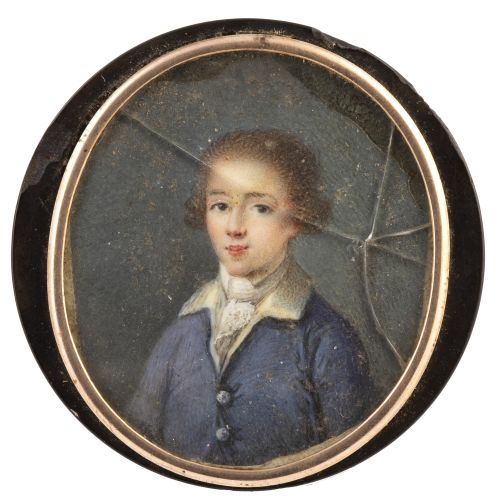 ESCUELA ESPAÑOLA, H. 1780Retrato de niño con casaca azul