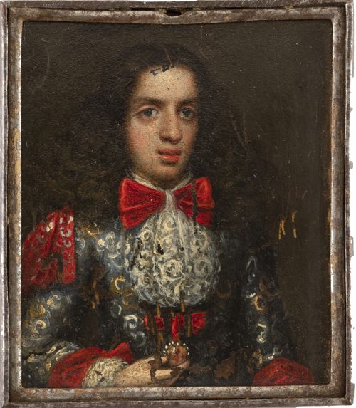 ESCUELA ESPAÑOLA, H. 1690-1700Retrato de caballero, porta