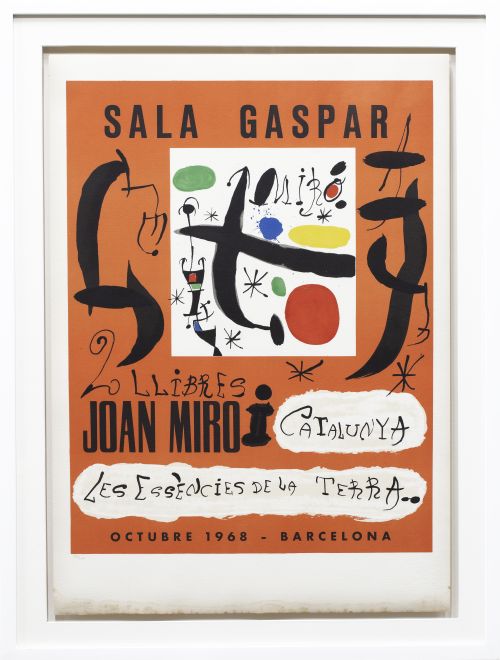 Cartel de la exposición de Joan Miró: "Joan Miró i Cataluny