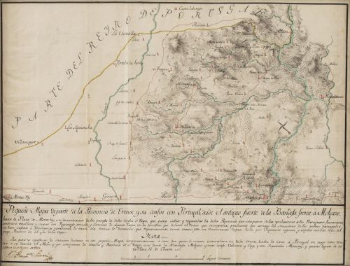 JUAN BAUTISTA FRENCH, 1762Mapa manuscrito de la provincia