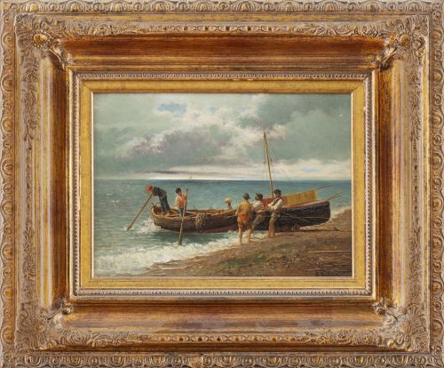 MANUEL MUÑOZ CASAS (n. ca. 1859-?)Pescadores