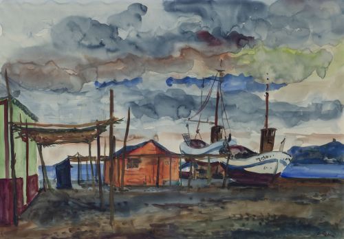 LUIS GARCÍA - OCHOA (San Sebastián, 1920 - 2019)Barcos de