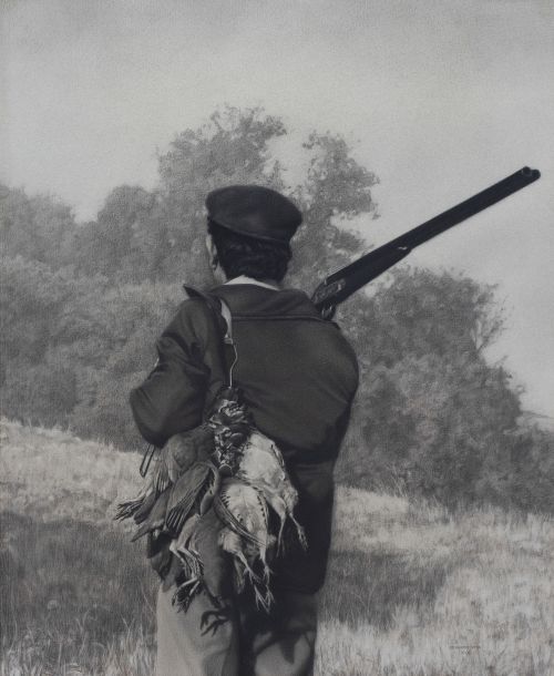 GERARDO PITA (Madrid, 1950)Cazador con perdices