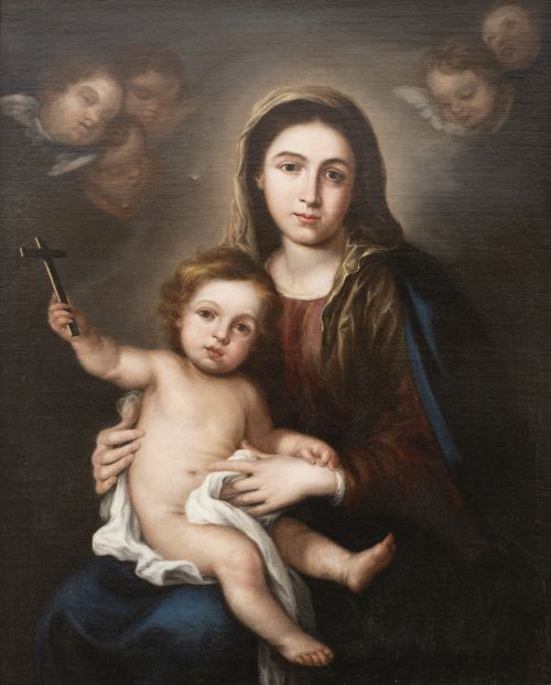 JUAN DE DIOS FERNÁNDEZ (1745- 1800)Virgen con Niño.