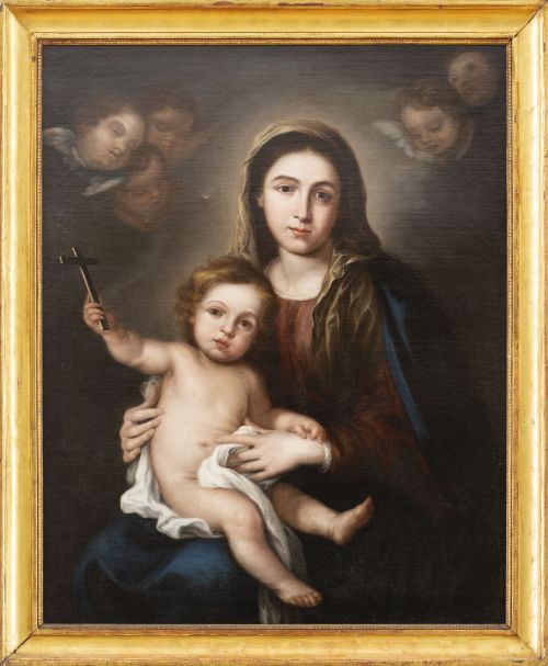 JUAN DE DIOS FERNÁNDEZ (1745- 1800)Virgen con Niño.