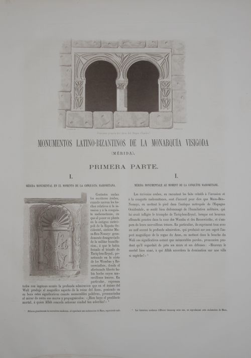 Monumentos latino-bizantinos de Mérida por el Excmo. e Illm