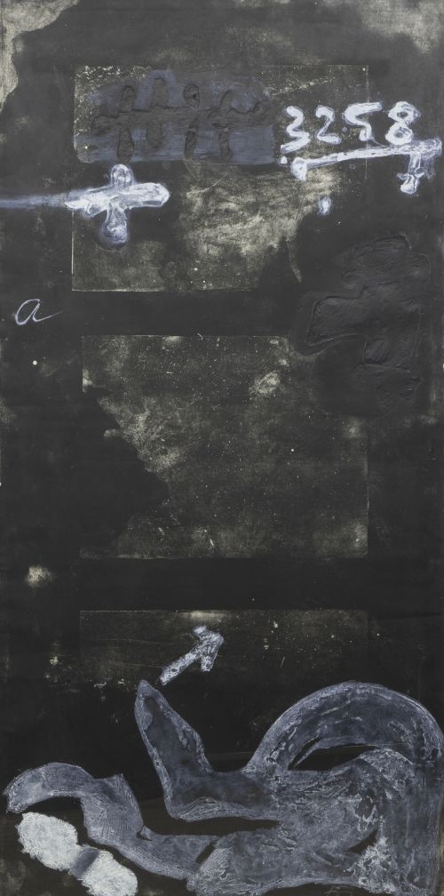 ANTONI TÀPIES (Barcelona, 1923 - 2012)Signes sobre porta,