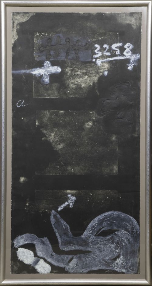 ANTONI TÀPIES (Barcelona, 1923 - 2012)Signes sobre porta,