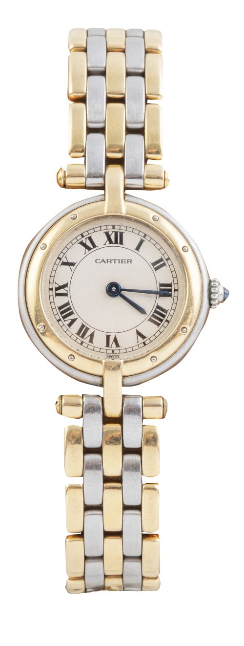 Reloj de pulsera CARTIER Panthere Rondé en acero y oro. Nº 