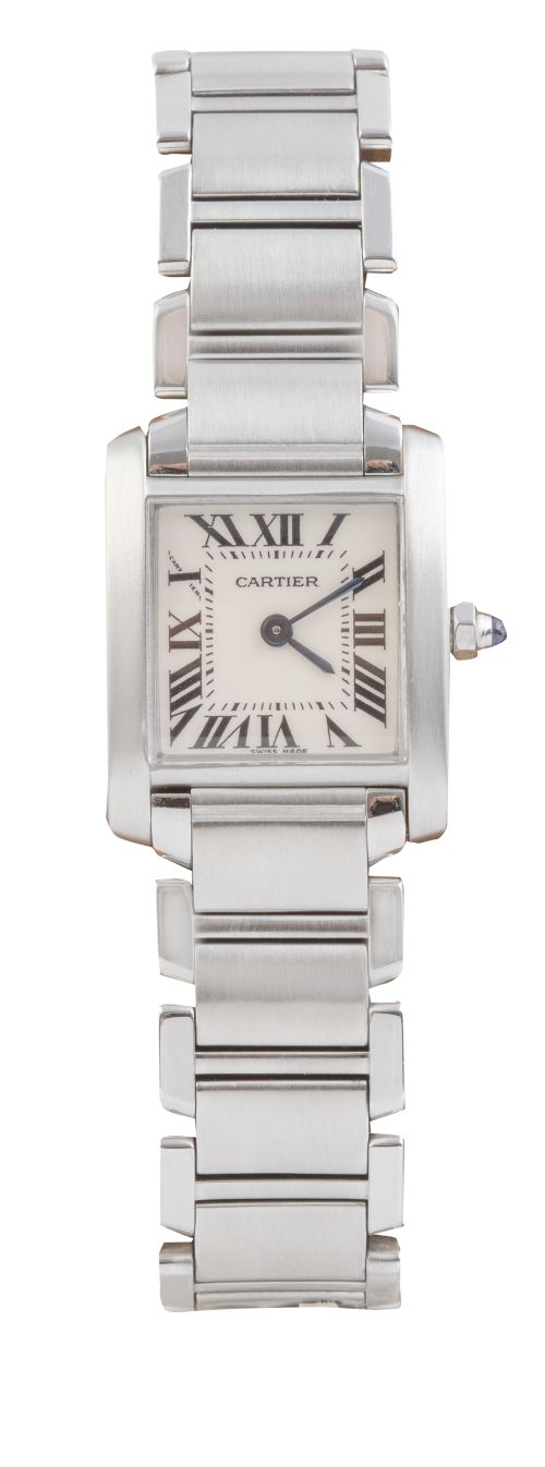 Reloj de pulsera CARTIER Tank Française en acero. Nº 809488