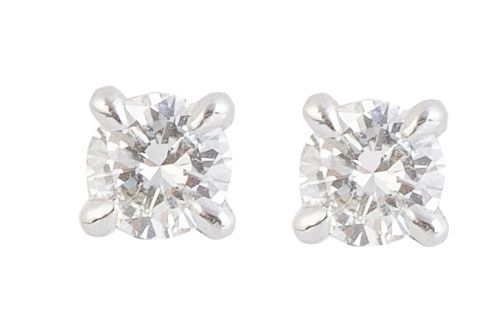 Pendientes dormilonas de brillantes de 0,36 ct total aprox