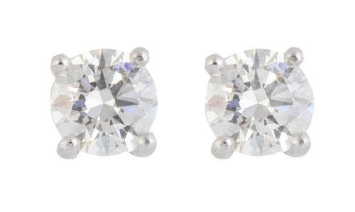  Pendientes dormilonas de brillantes de 1,15 ct total aprox