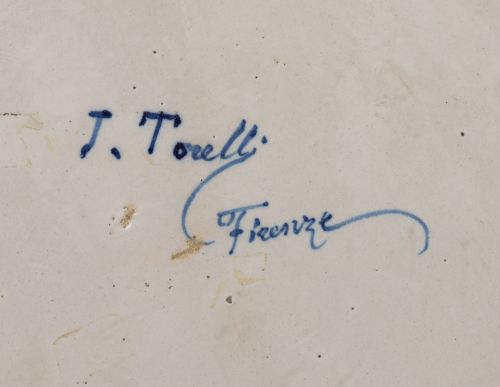 Jafet Torelli. Firmado en el reverso. "J.Torelli. Firenze".