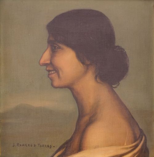 JULIO ROMERO DE TORRES (Córdoba,  1874 - 1930)Retrato de 