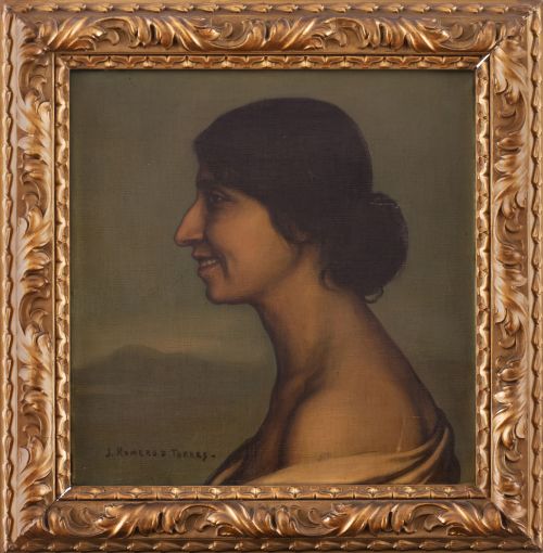 JULIO ROMERO DE TORRES (Córdoba,  1874 - 1930)Retrato de 