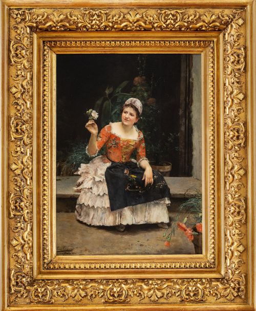 LUIS JIMÉNEZ ARANDA (Sevilla,1845 - Pontoise ,1928)Dama d