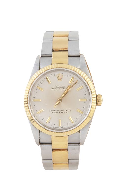 Reloj de pulsera ROLEX Oyster Perpetual Date en oro y acero